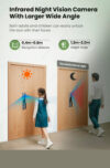 Cerradura Inteligente Tediton-H01 (Al.Aluminio Bt. Litio) 7en1 Facial 3D / Palma / Huella / Audio Intercomunicador - Imagen 9