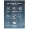 Cerradura Inteligente FM-JZ1 (Al.Aluminio) 7en1- Facial 3D/ Palma / Huella / Video Intercom - Imagen 5