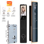 Cerradura Inteligente FM-JZ1 (Al.Aluminio) 7en1- Facial 3D/ Palma / Huella / Video Intercom