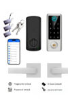 Cerradura Inteligente con Manijas B2025 5en1 Huella / Contraseña / Tarjeta/RemotoApp