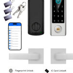 Cerradura Inteligente con Manijas B2025 5en1 Huella / Contraseña / Tarjeta/RemotoApp