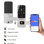 Cerradura Biométrica L-1124 TuyaAPP - Wifi 5en1 Huella / Contraseña / Control Remoto APP