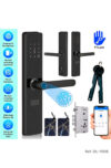 Cerradura Inteligente DL-1008 TTLock (A-Aluminio) 5en1 Huella / Contraseña / Tarjeta/RemotoApp
