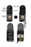 Cerradura Inteligente de Sobreponer Doble Cara para Exterior Impermeable TUYA (Aluminio y Acero) 5en1 Huella / Contraseña / Tarjeta. - Imagen 4