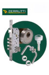 Kit Cerradura de Alta Seguridad Zerrutti 4 Bulones/ Llave Multipunto/ Manijas y Escudo Anti Taladro tipo Pesado