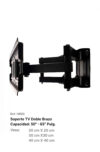 Soporte Doble Brazo Escualizable para TV 32-65 Pulgadas
